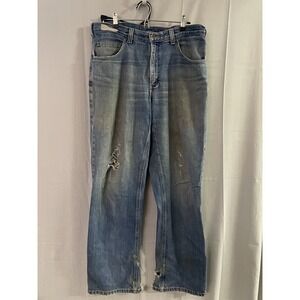 Carhartt Men's Jeans Sz 33/32 Grung Distressed Beat‎ Up Stained Ripped